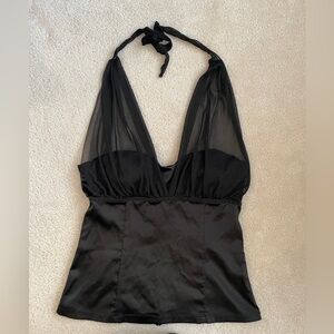 Soulmates Elegant Black Halter Top